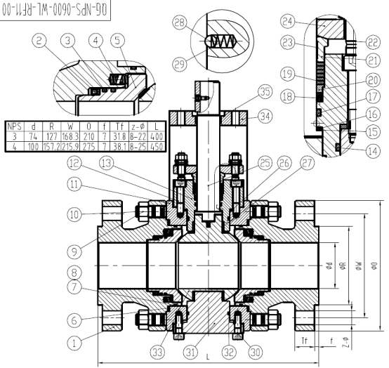 哈氏合金钢球阀Q47Y-900LB(图5) 哈氏合金钢球阀Q47Y-900LB(图5)